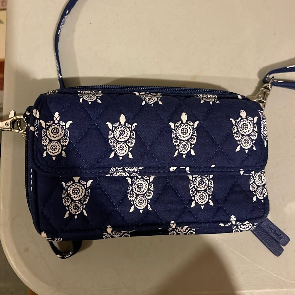Navy blue with sea turtles Vera Bradley cloth purse